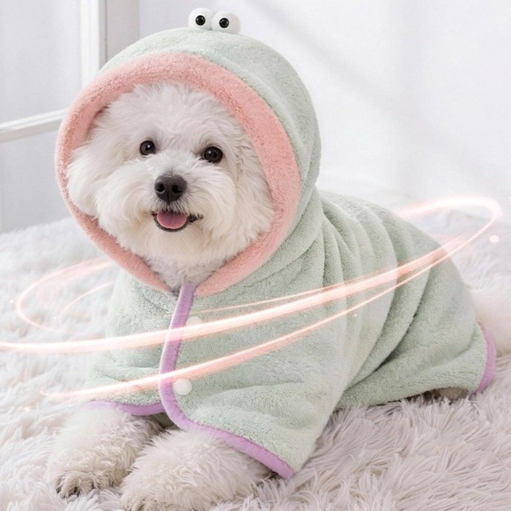 Hooded Bath Towel - Super Absorbent Dog Hooded Bathrobe Warm