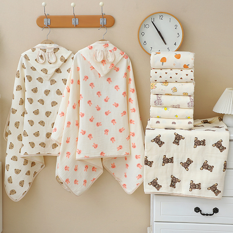 Baby Bath Towel 4 Layers Gauze - Hooded Bath Towel review and price