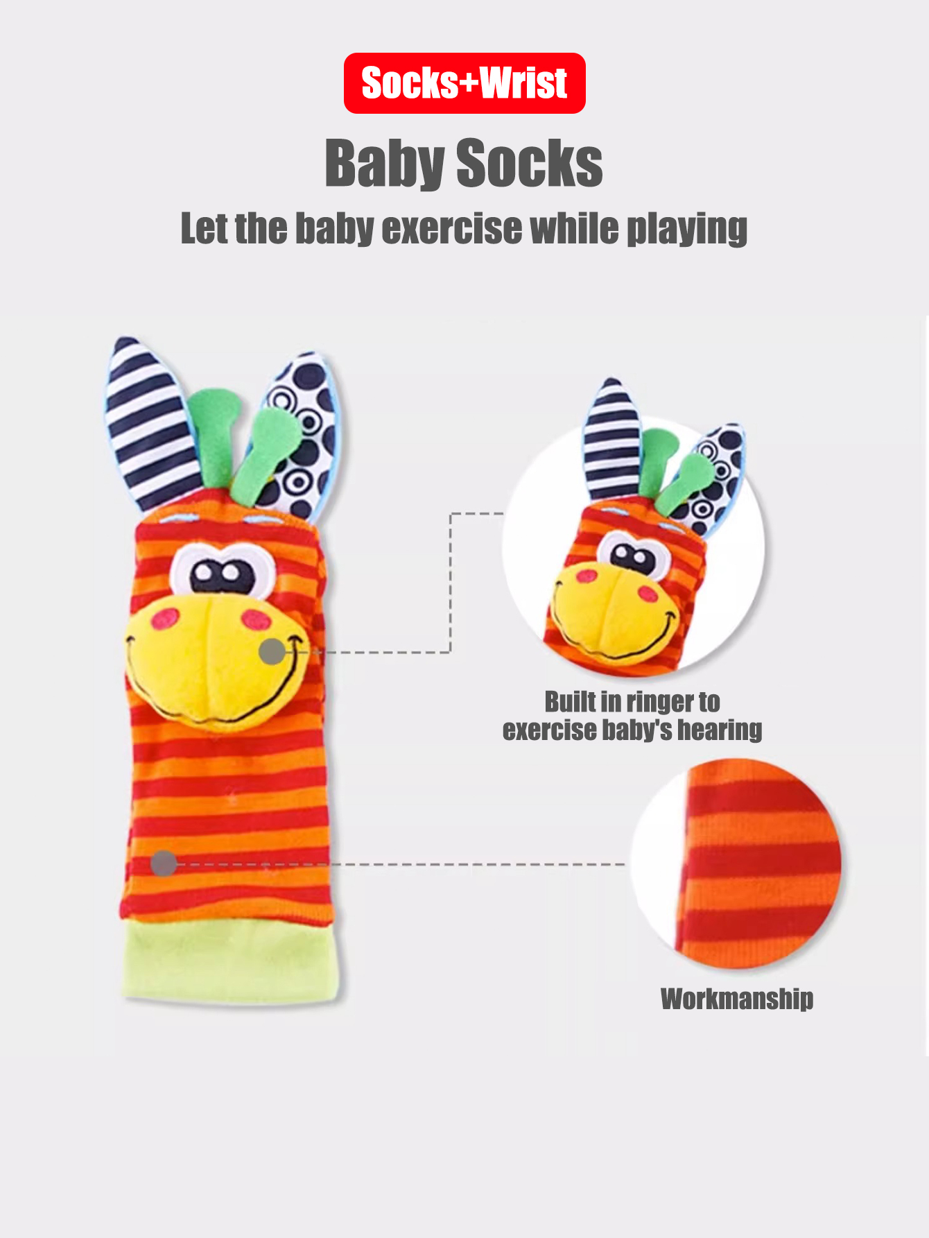 4pcs/Set Baby Infant Wrist Rat - Newborn Gift Set review and price