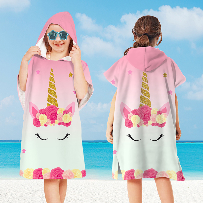 Baby Cartoon Printing Bathrobe - Hooded Bath Towel review and price
