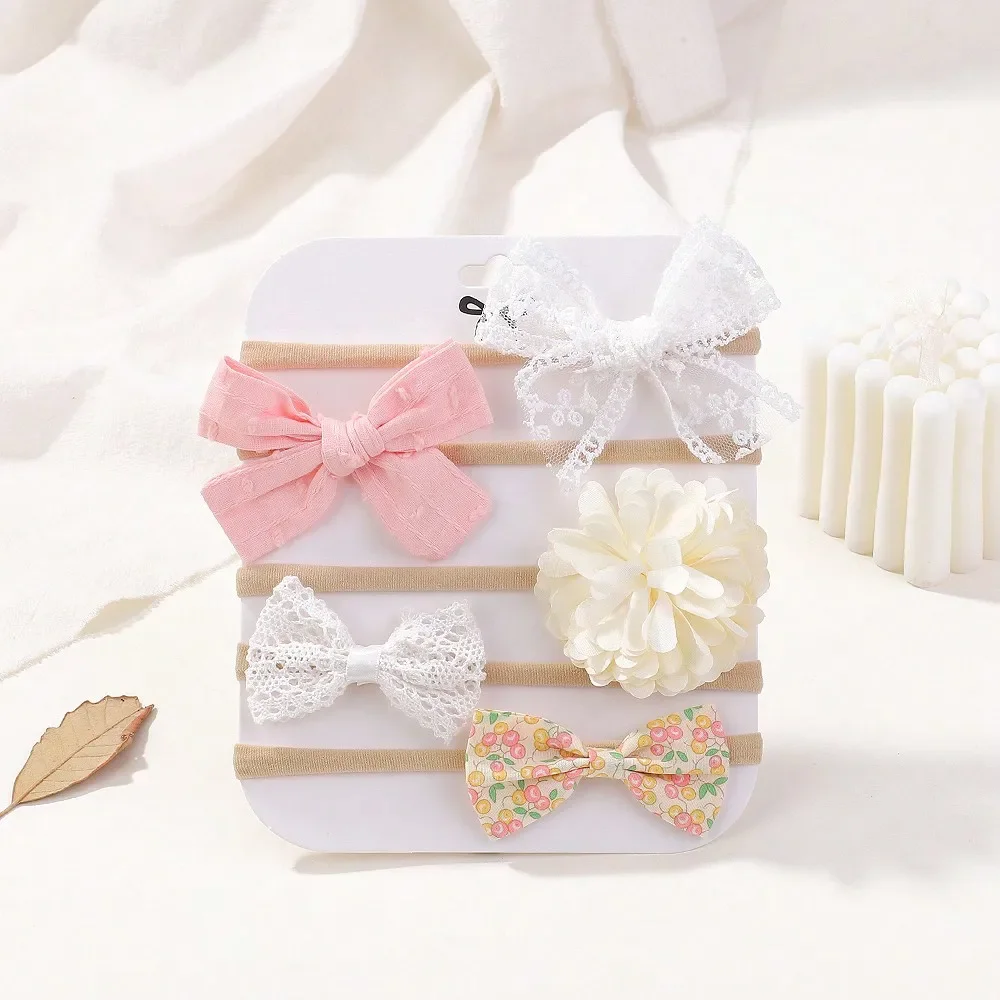 5Pcs/Set Baby Elastic Headband - Newborn Gift Set review and price