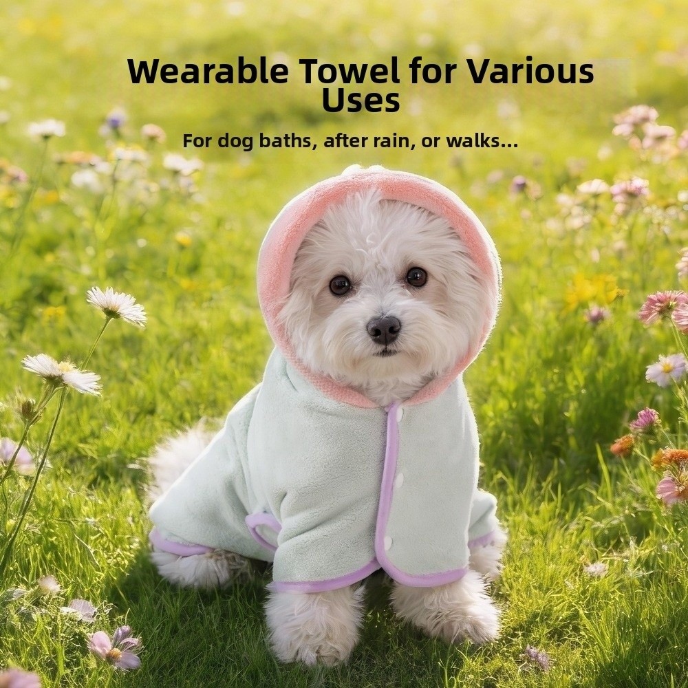 Super Absorbent Dog Hooded Bat - Hooded Bath Towel review and price